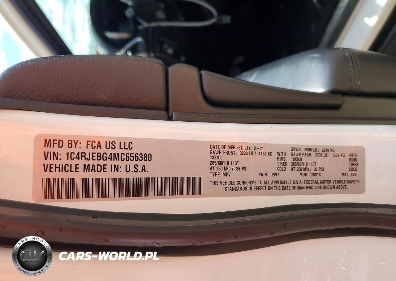 2021 Jeep Grand Cherokee Limited VIN:1C4RJEBG4MC656380 - 13