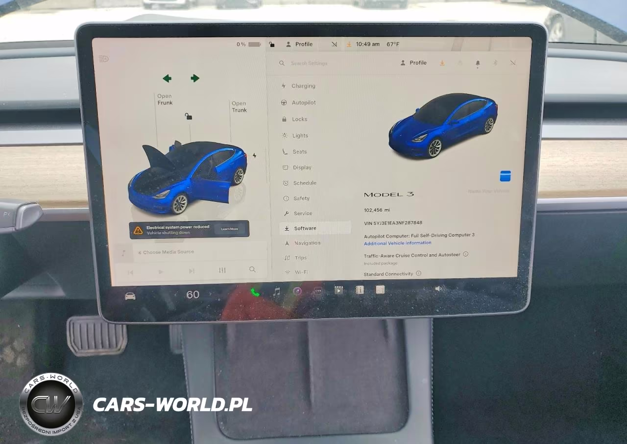 2022 Tesla Model 3 VIN:5YJ3E1EA3NF287848 - 9