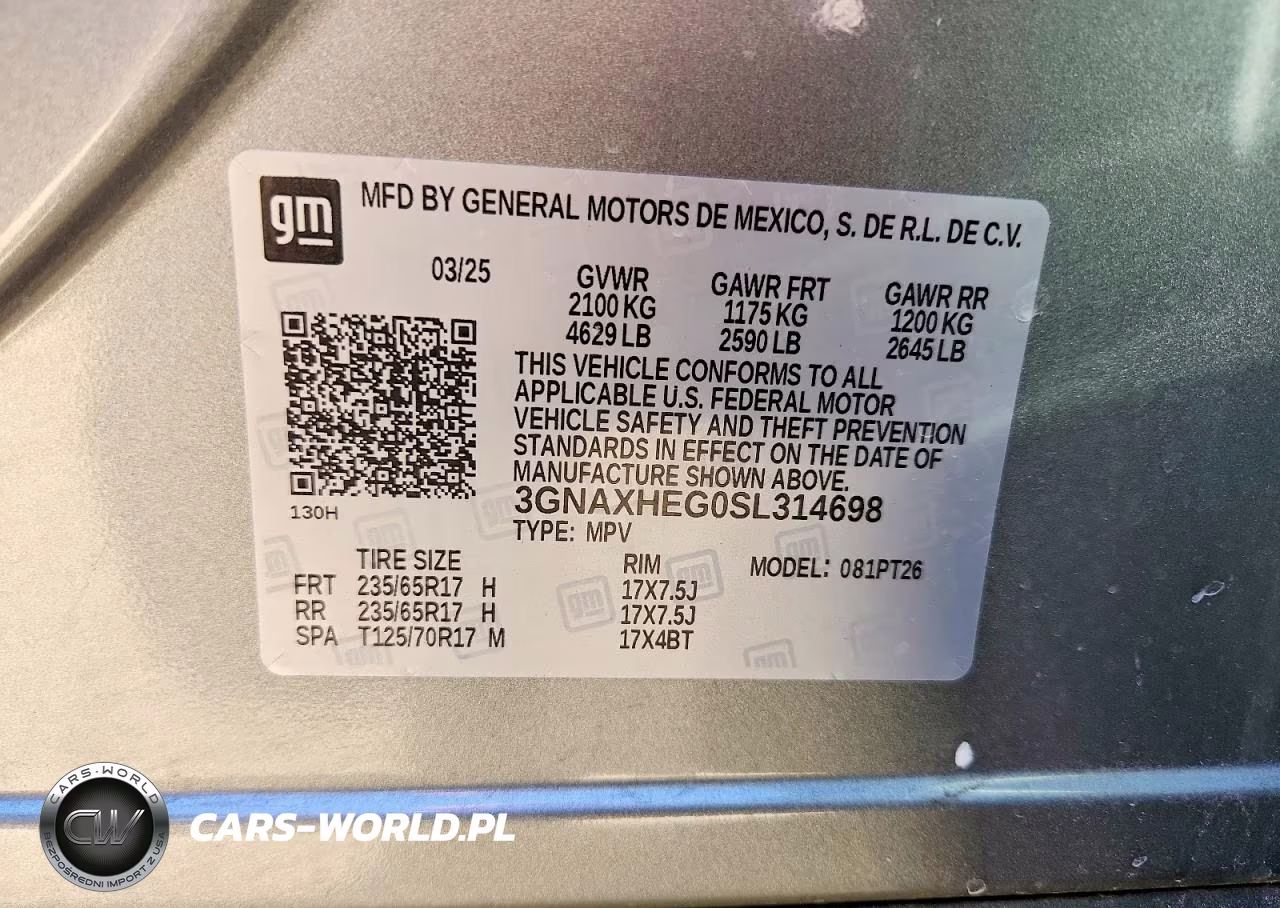 2025 Chevrolet Equinox Lt VIN:3GNAXHEG0SL314698 - 14