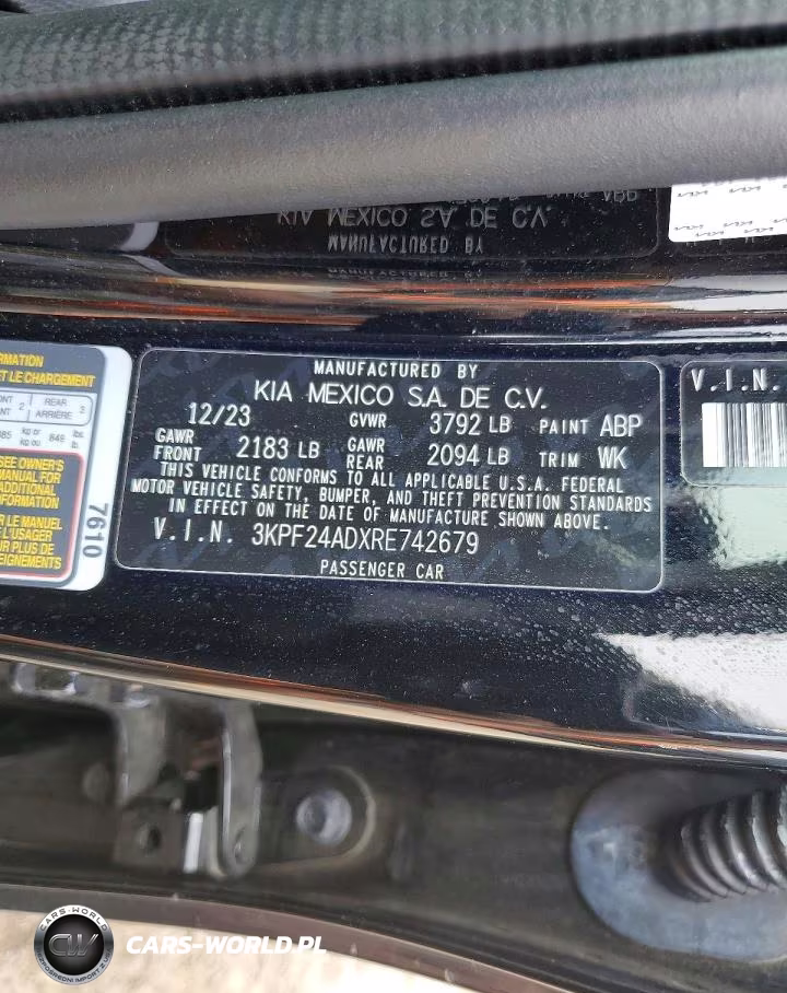 2024 Kia Forte Lxs VIN:3KPF24ADXRE742679 - 12