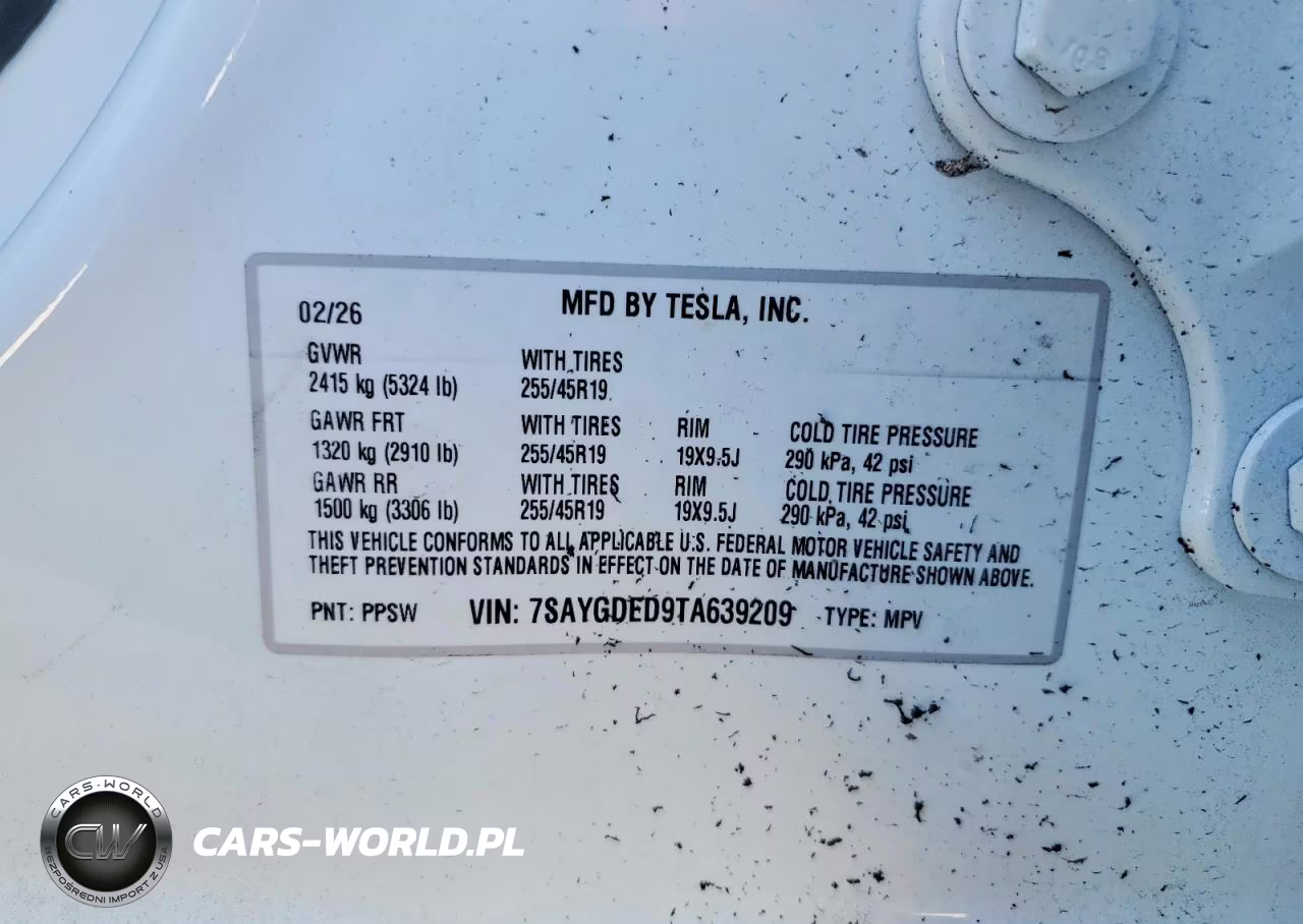 2026 Tesla Model Y VIN:7SAYGDED9TA639209 - 14