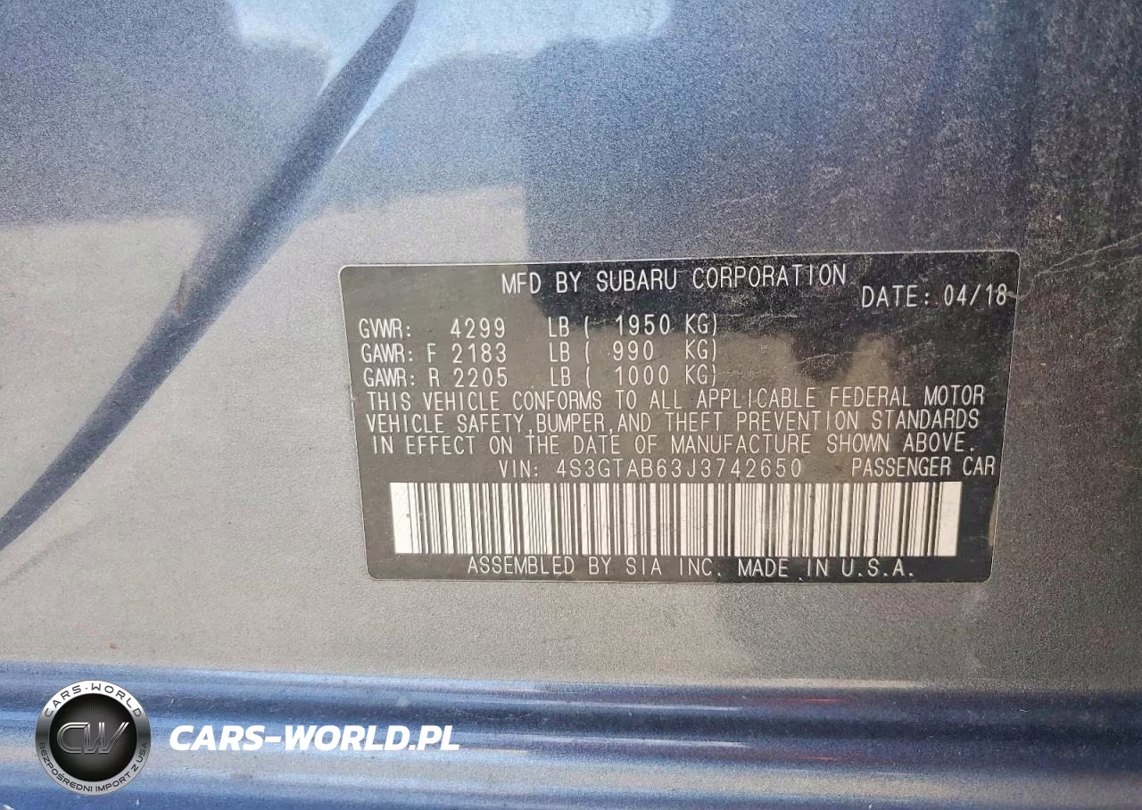 2018 Subaru Impreza Premium VIN:4S3GTAB63J3742650 - 12