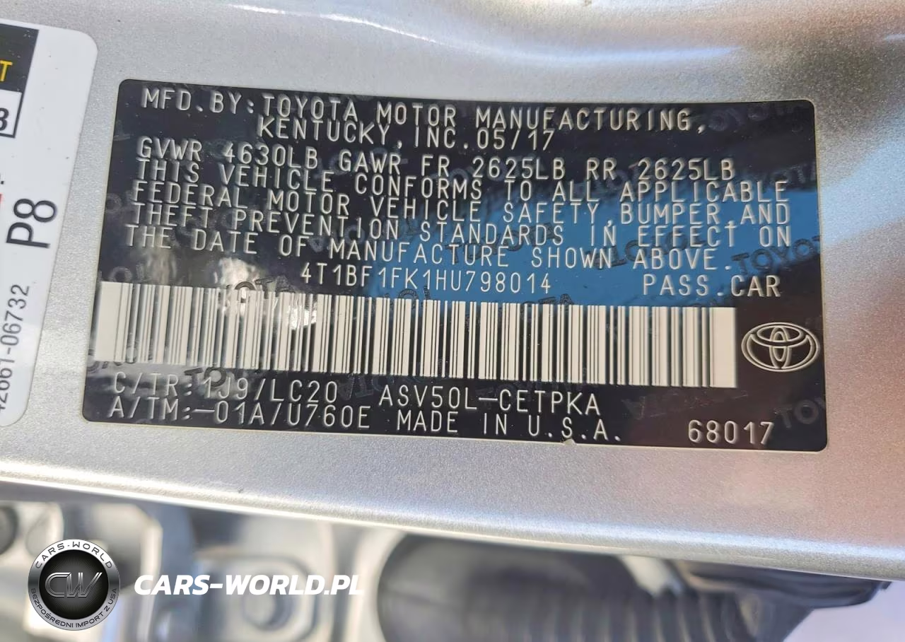 2017 Toyota Camry Xse VIN:4T1BF1FK1HU798014 - 13
