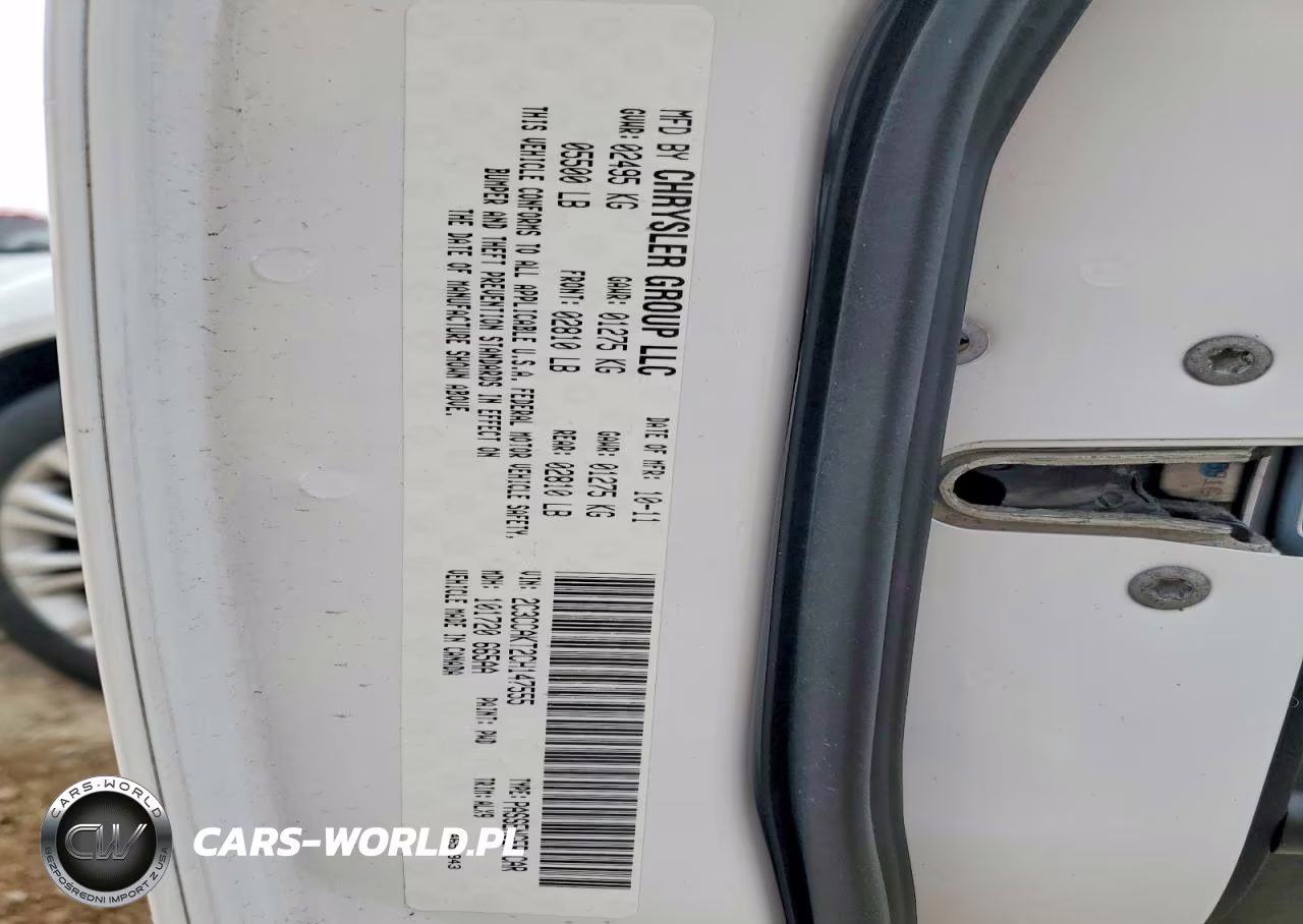 2012 Chrysler 300C VIN:2C3CCAKT2CH147555 - 12