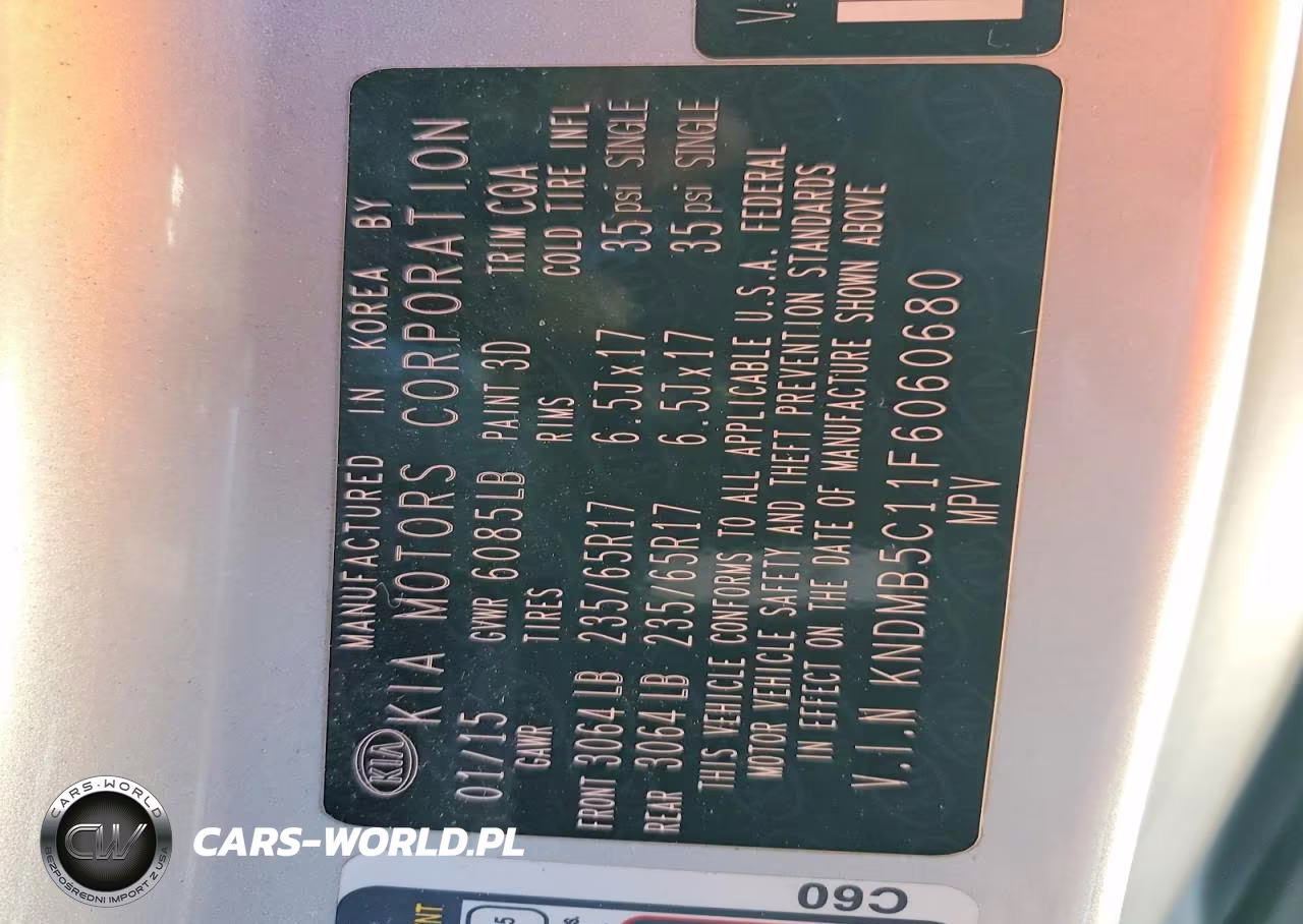 2015 Kia Sedona Lx VIN:KNDMB5C11F6060680 - 13