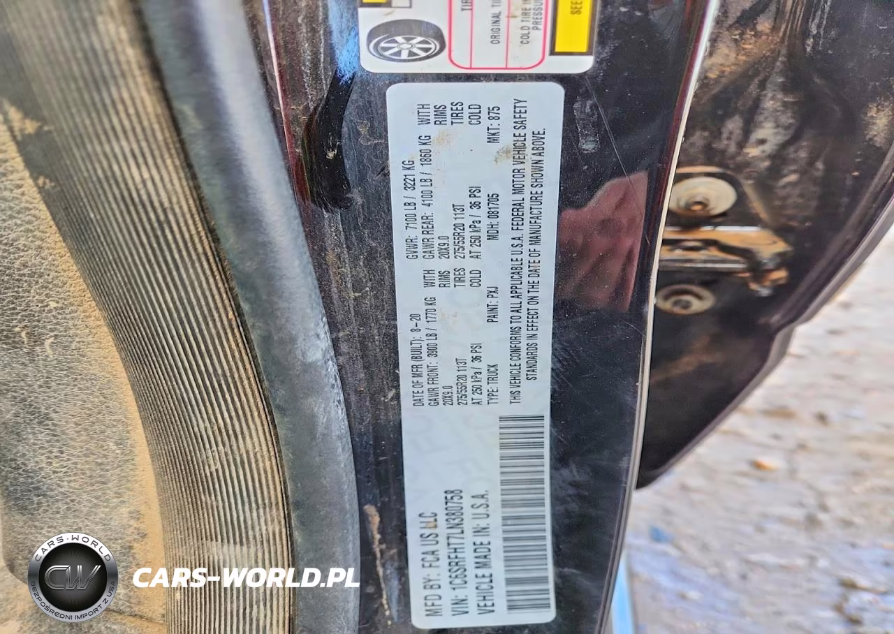 2020 Ram 1500 Limited VIN:1C6SRFHT7LN380758 - 13