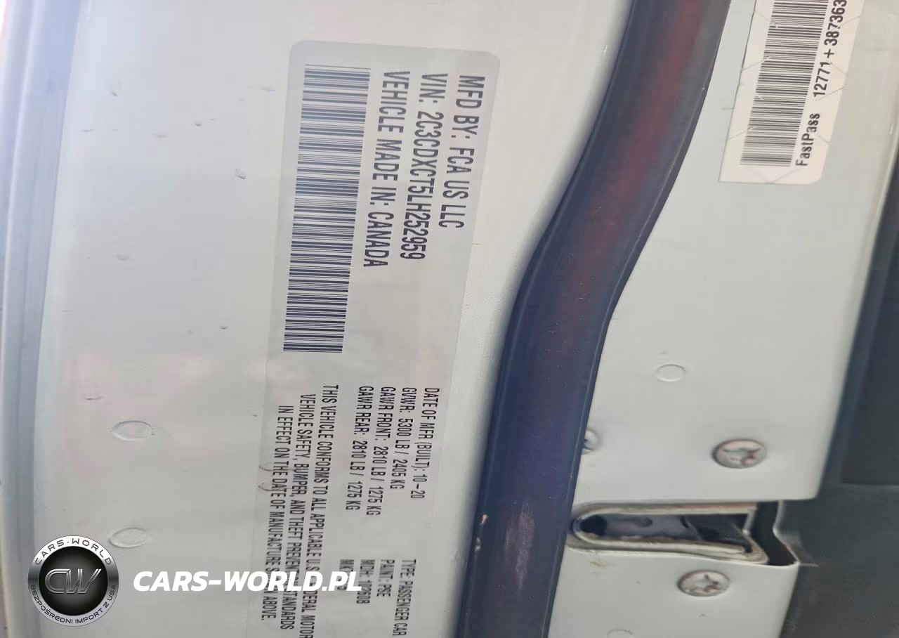 2020 Dodge Charger R VIN:2C3CDXCT5LH252959 - 12