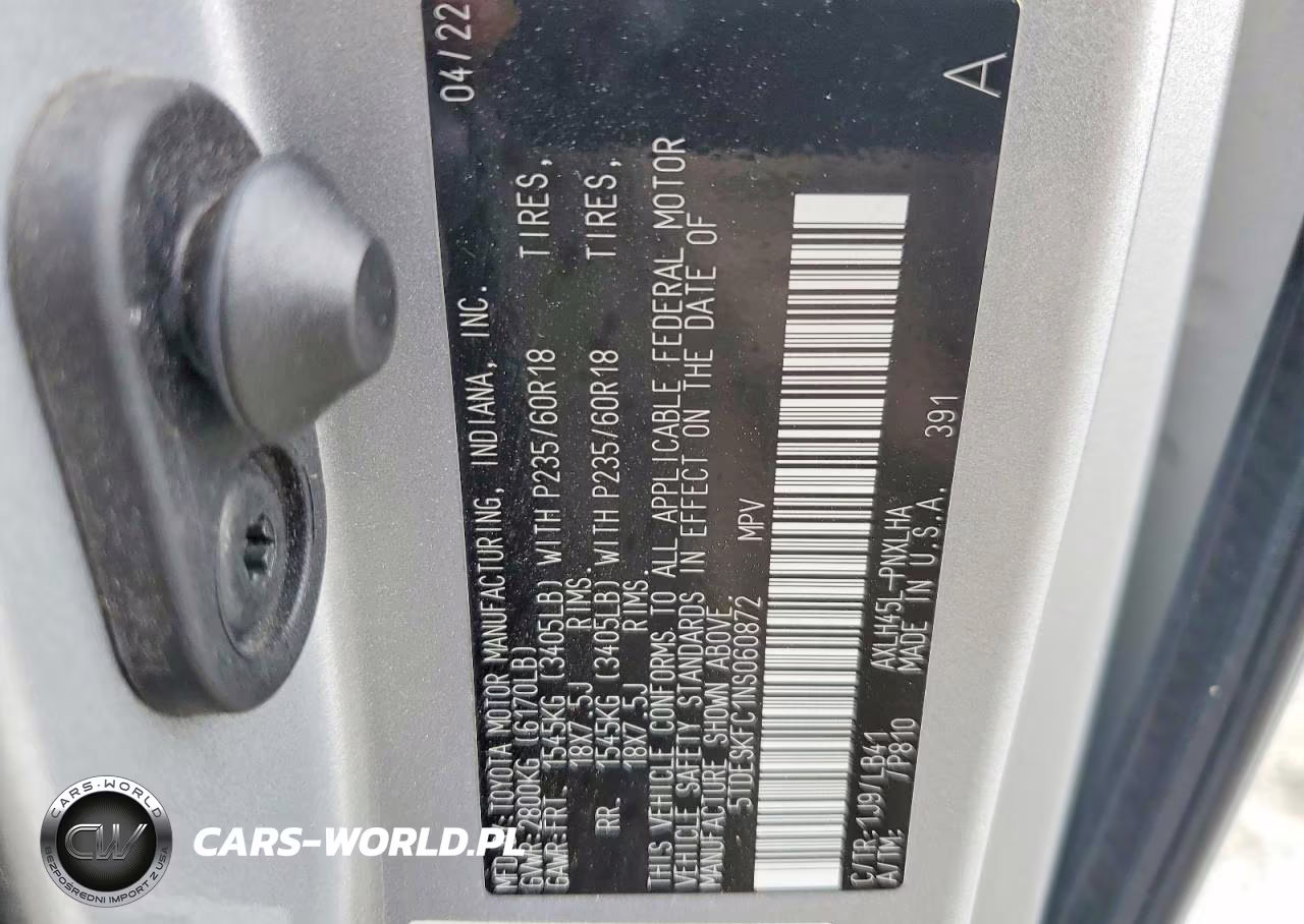 2022 Toyota Sienna Limited VIN:5TDESKFC1NS060872 - 13