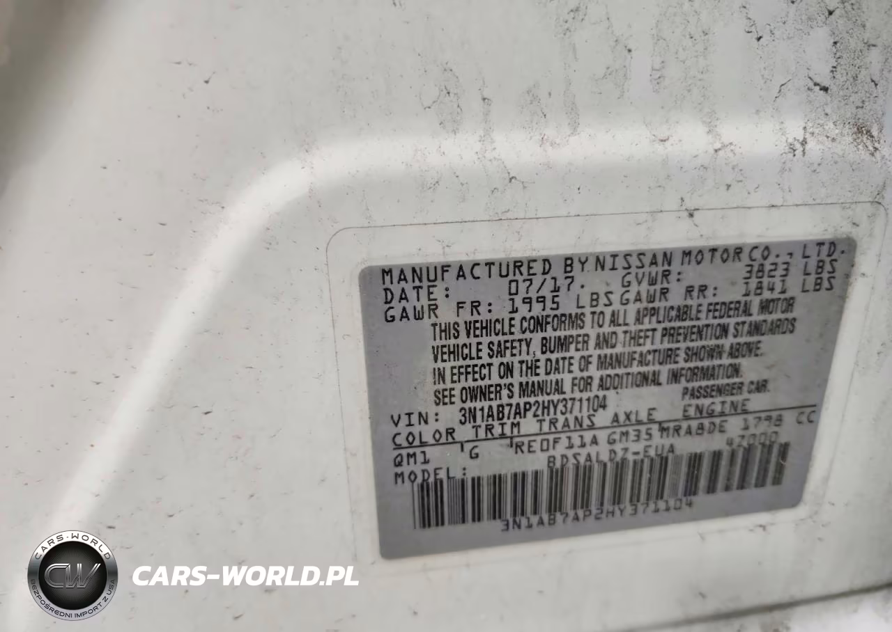 2017 Nissan Sentra Sv VIN:3N1AB7AP2HY371104 - 12