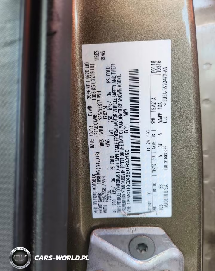 2014 Ford Escape Se VIN:1FMCU0GX8EUB23190 - 13