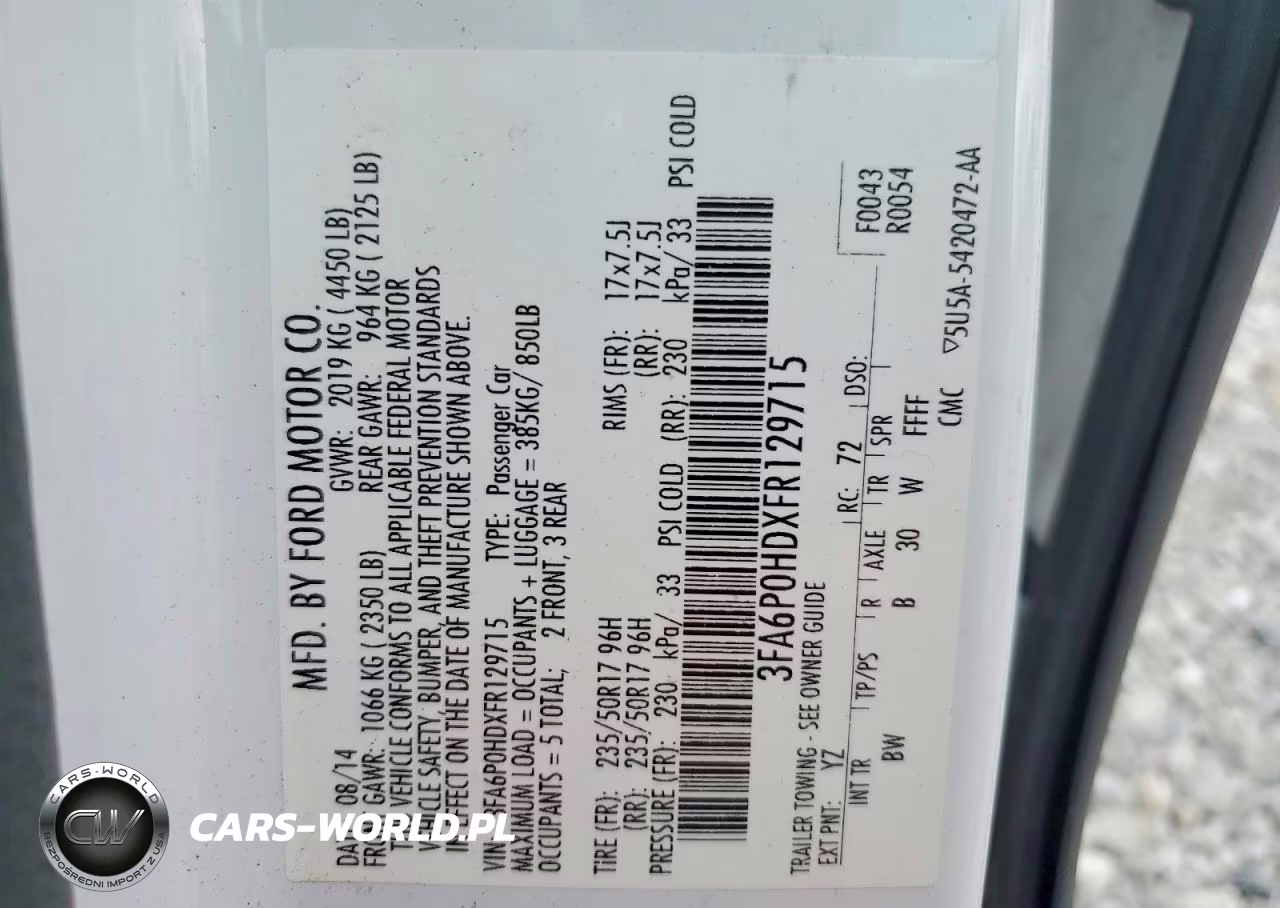 2015 Ford Fusion Se VIN:3FA6P0HDXFR129715 - 12