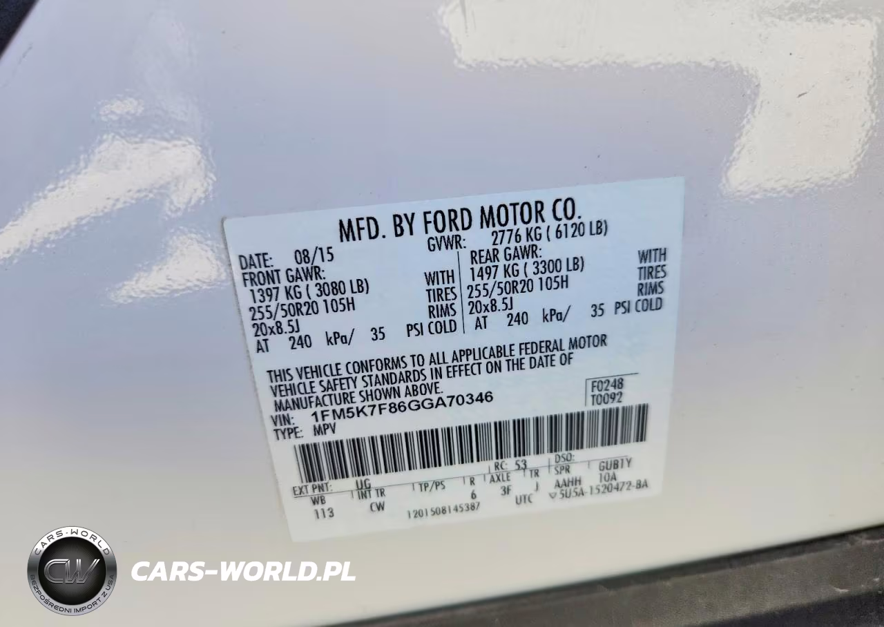 2016 Ford Explorer Limited VIN:1FM5K7F86GGA70346 - 13