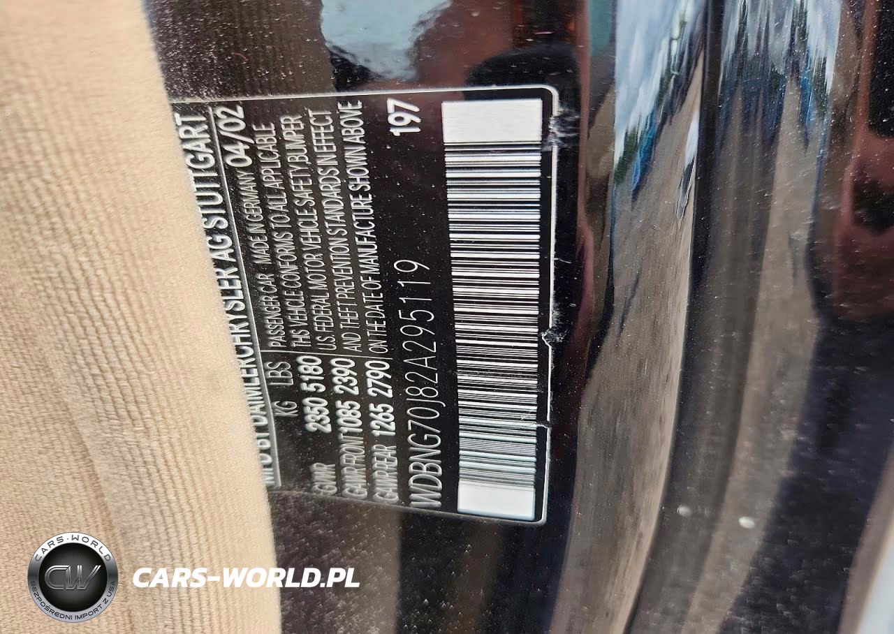 2002 Mercedes-Benz S 430 VIN:WDBNG70J82A295119 - 13