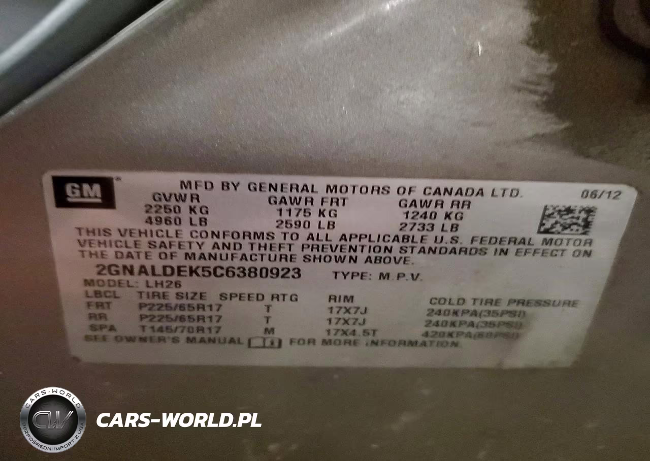 2012 Chevrolet Equinox Lt VIN:2GNALDEK5C6380923 - 13