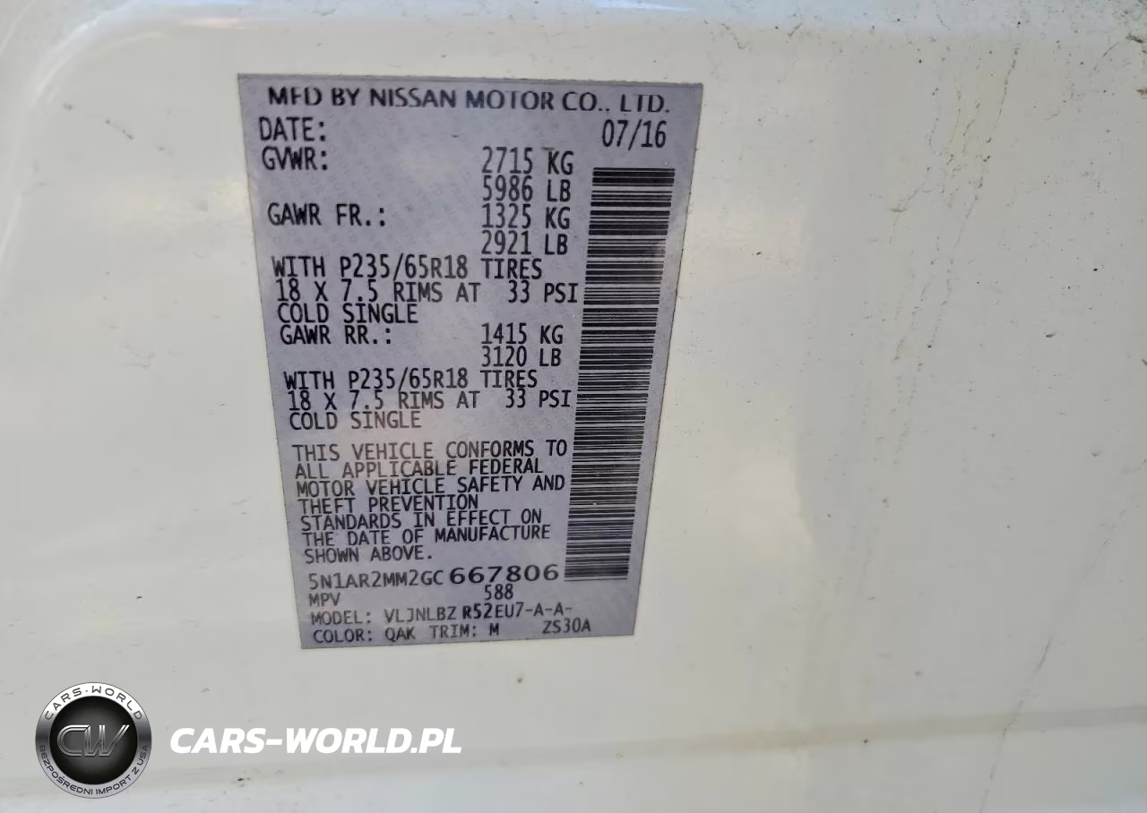 2016 Nissan Pathfinder S VIN:5N1AR2MM2GC667806 - 14