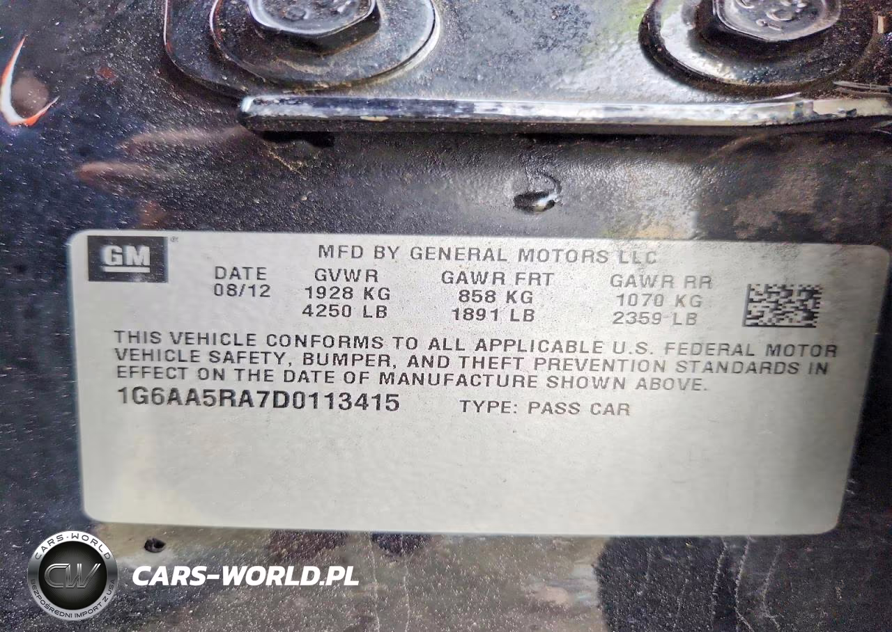 2013 Cadillac Ats VIN:1G6AA5RA7D0113415 - 12