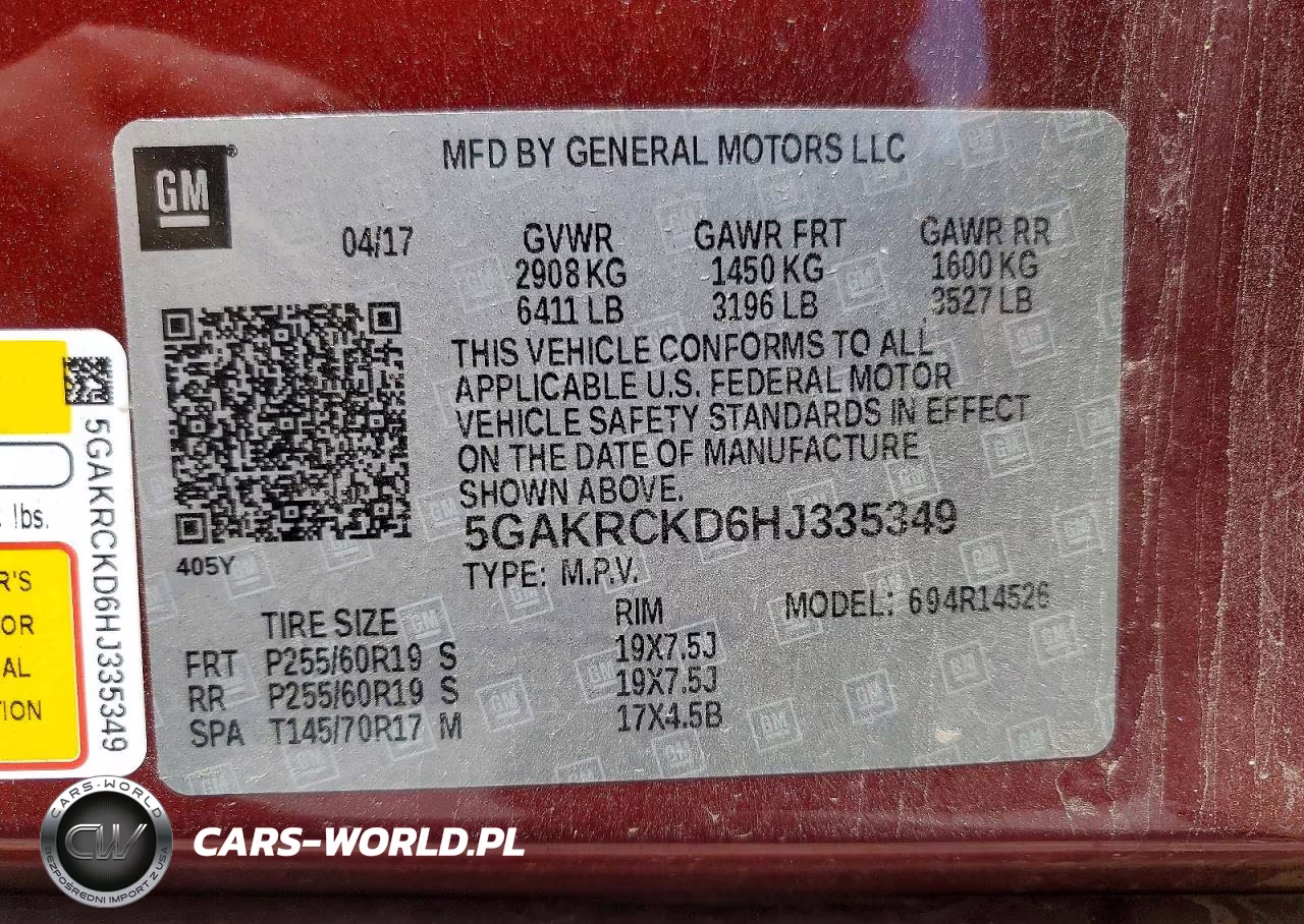 2017 Buick Enclave VIN:5GAKRCKD6HJ335349 - 13