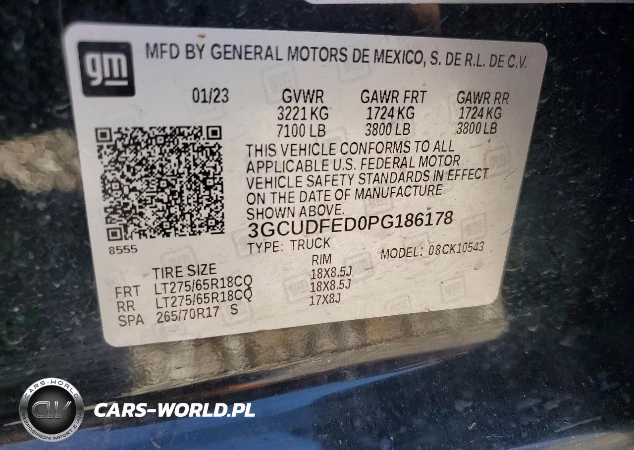 2023 Chevrolet Silverado K1500 Lt Trail Boss VIN:3GCUDFED0PG186178 - 13