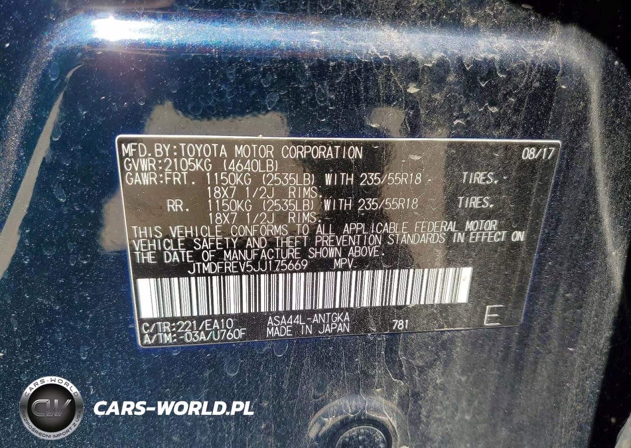 2018 Toyota Rav4 Limited VIN:JTMDFREV5JJ175669 - 13