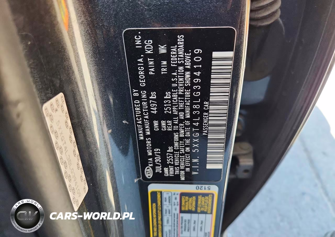 2020 Kia Optima Lx VIN:5XXGT4L38LG394109 - 12
