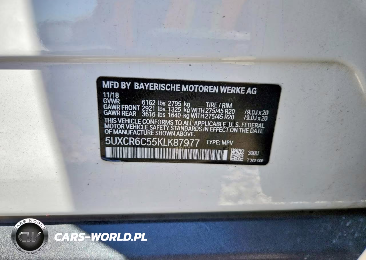 2019 BMW X5 xDrive40I VIN:5UXCR6C55KLK87977 - 14