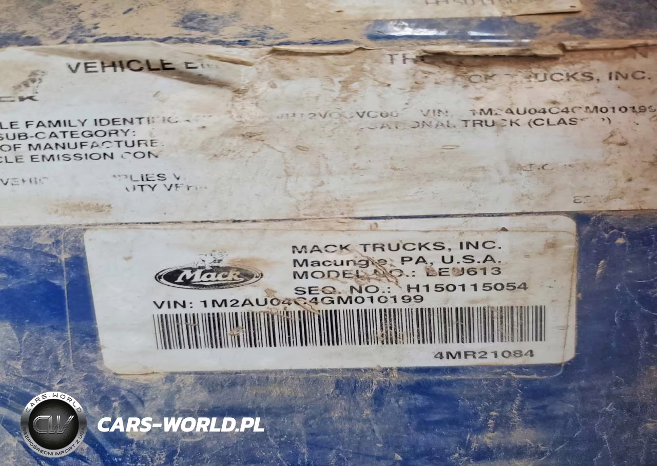 2016 Mack Leu613 Refuse Truck VIN:1M2AU04C4GM010199 - 10