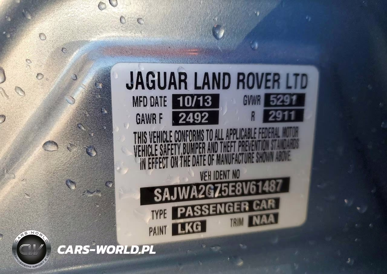 2014 Jaguar Xjl Portfolio VIN:SAJWA2GZ5E8V61487 - 12
