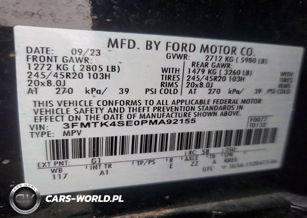 2023 Ford Mustang Mach-E Gt VIN:3FMTK4SE0PMA92155 - 13