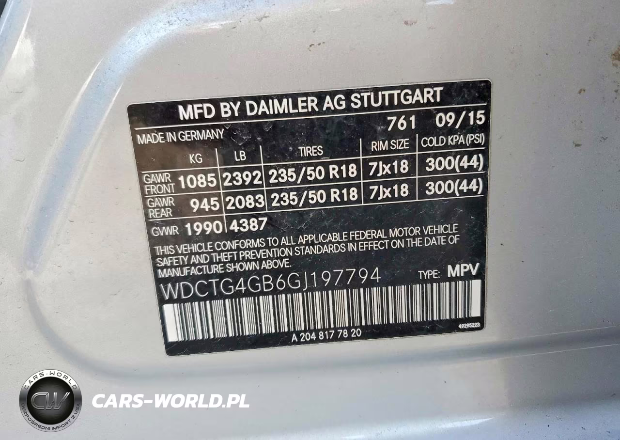 2016 Mercedes-Benz Gla 250 4Matic VIN:WDCTG4GB6GJ197794 - 13