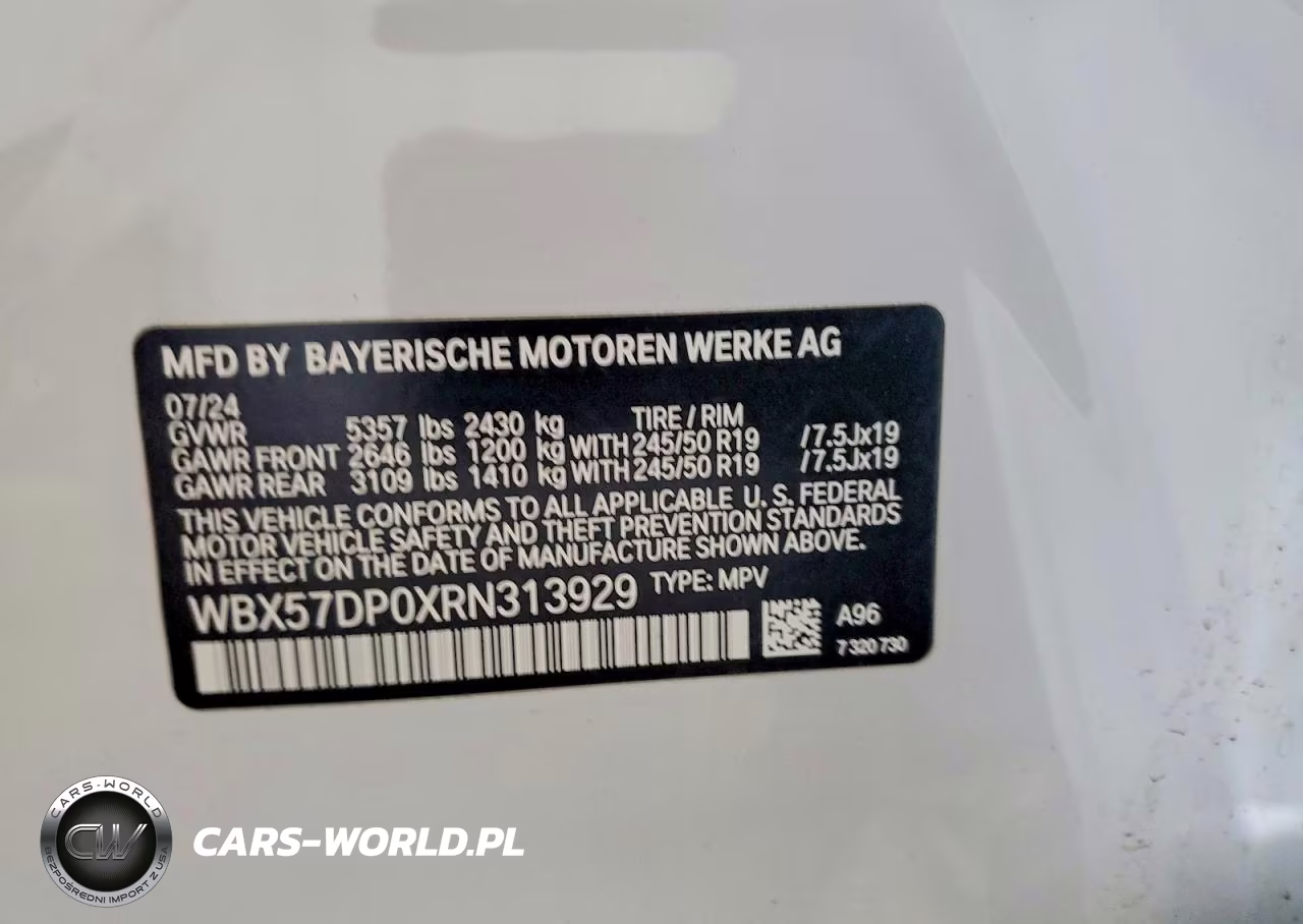 2024 BMW X3 xDrive30I VIN:WBX57DP0XRN313929 - 13