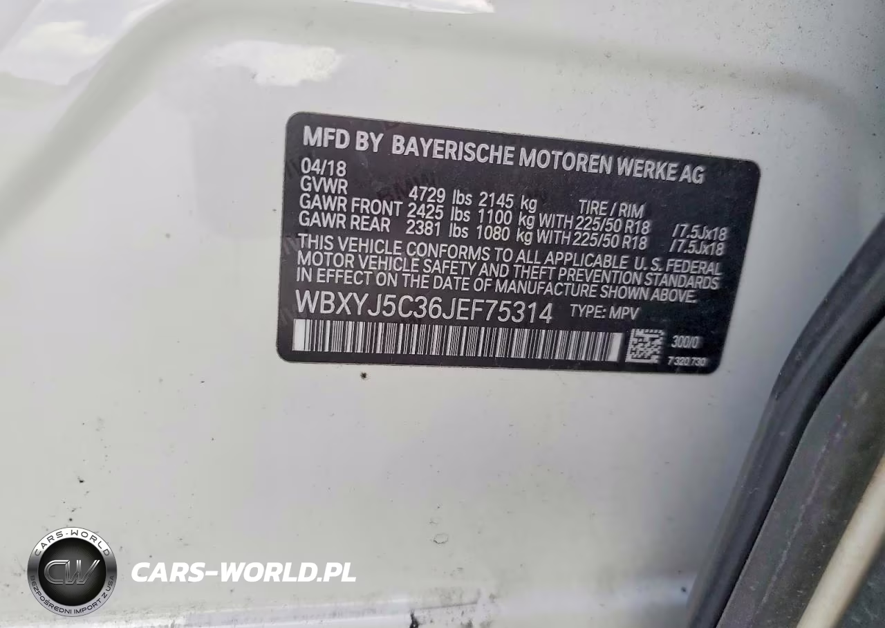 2018 BMW X2 xDrive28I VIN:WBXYJ5C36JEF75314 - 13