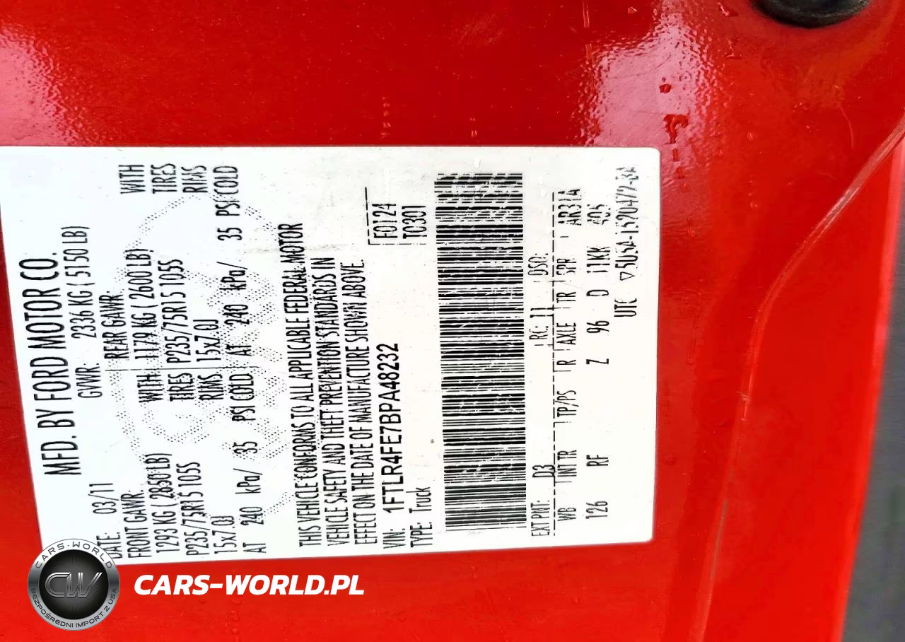 2011 Ford Ranger Super Cab VIN:1FTLR4FE7BPA48232 - 12