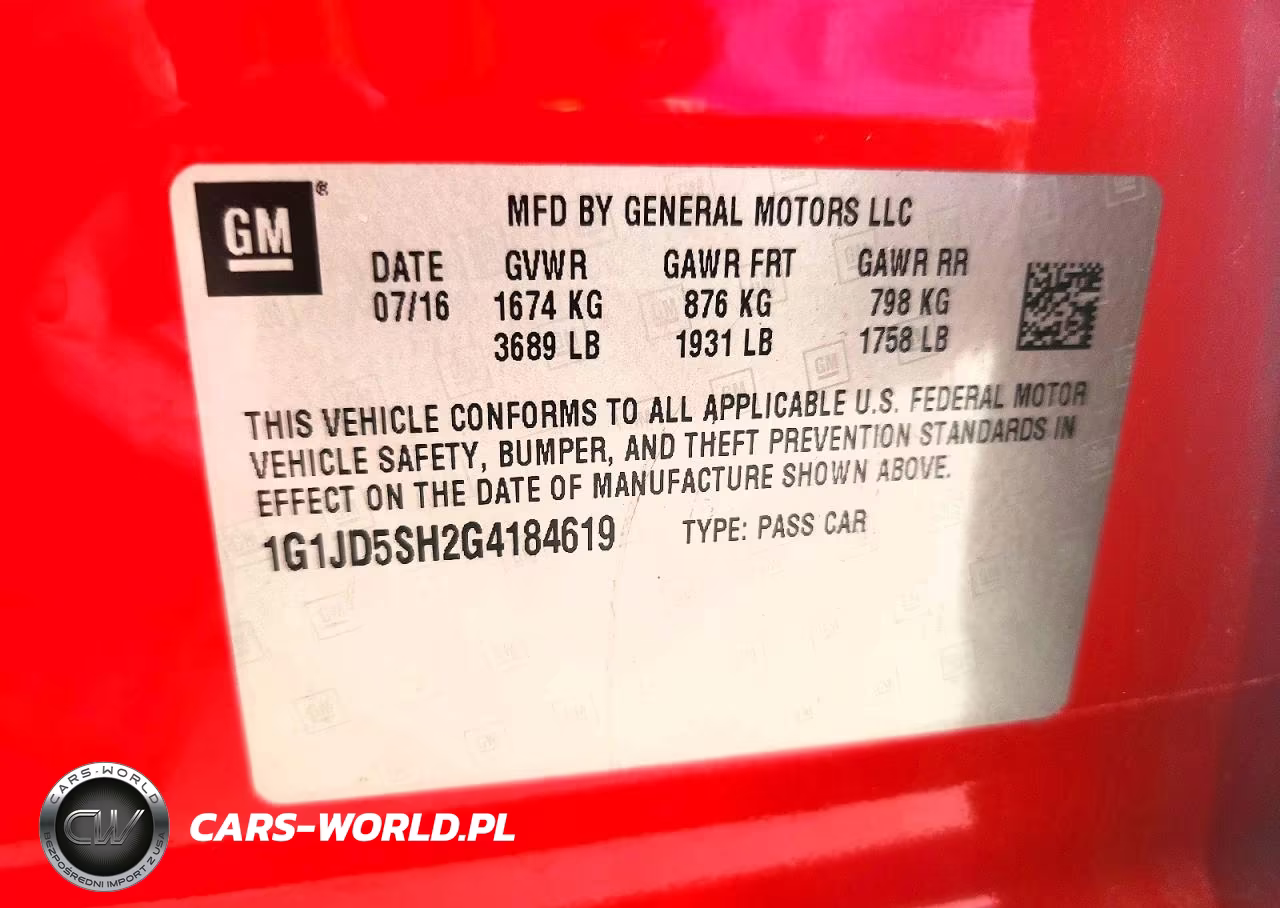 2016 Chevrolet Sonic Lt VIN:1G1JD5SH2G4184619 - 12
