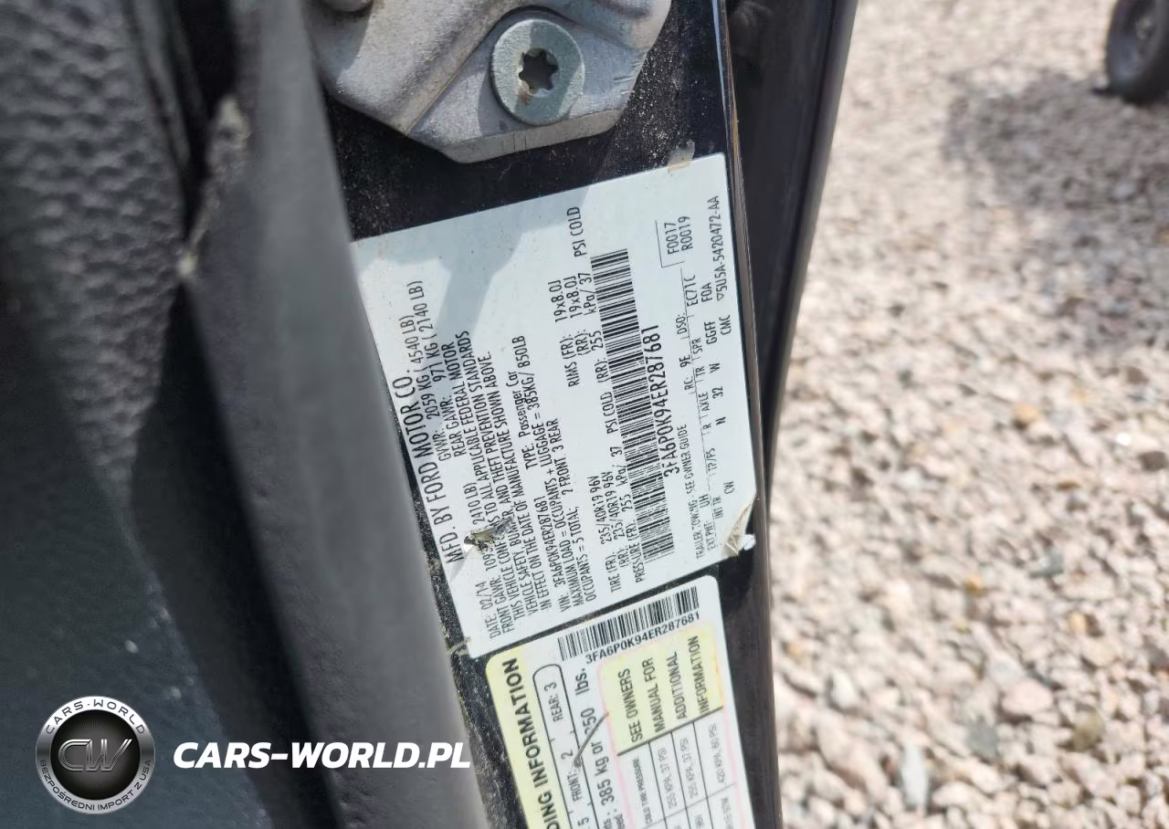 2014 Ford Fusion Titanium VIN:3FA6P0K94ER287681 - 12