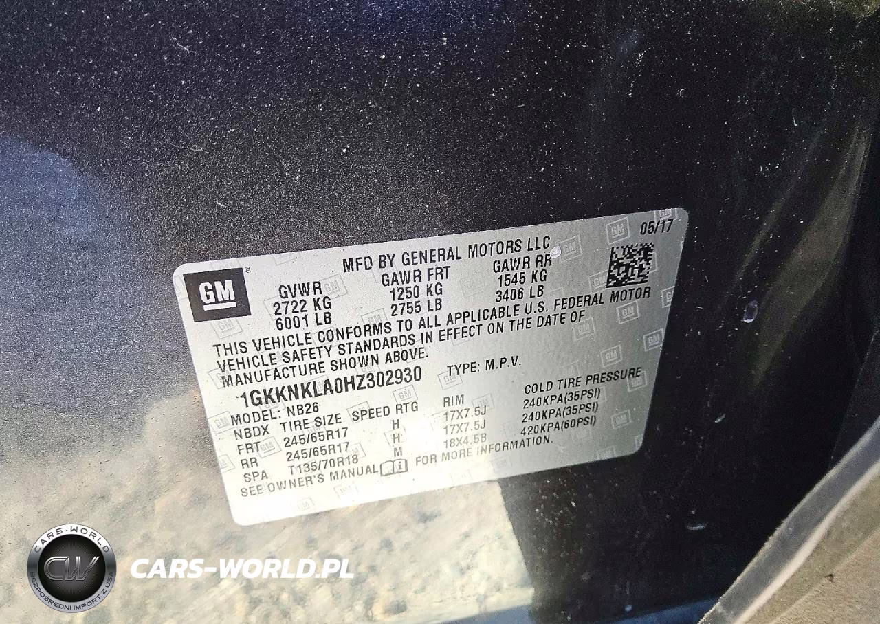 2017 GMC Acadia Sle VIN:1GKKNKLA0HZ302930 - 13