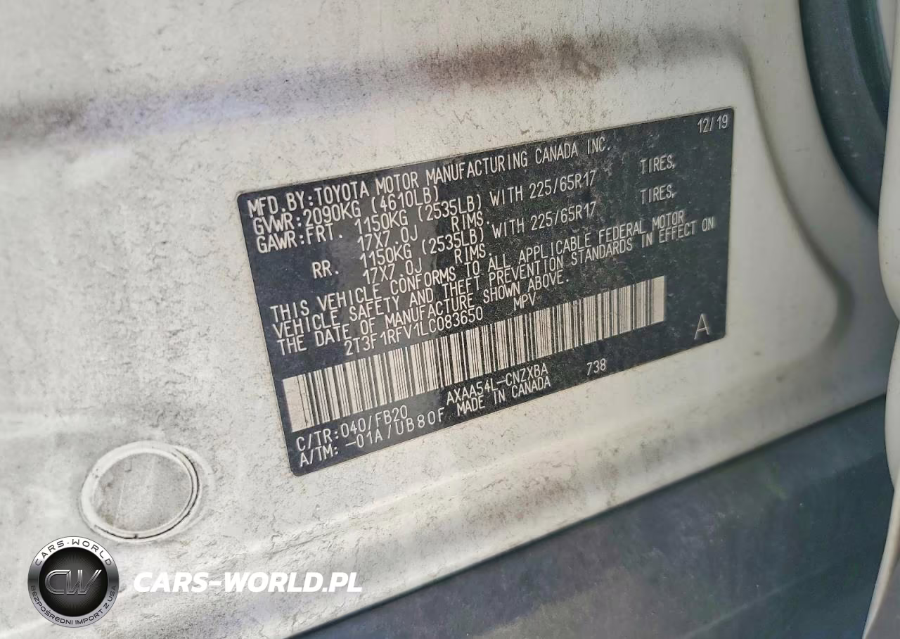 2020 Toyota Rav4 Le VIN:2T3F1RFV1LC083650 - 13