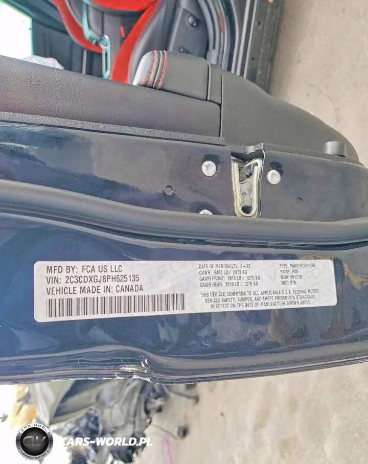2023 Dodge Charger Scat Pack VIN:2C3CDXGJ8PH625135 - 12