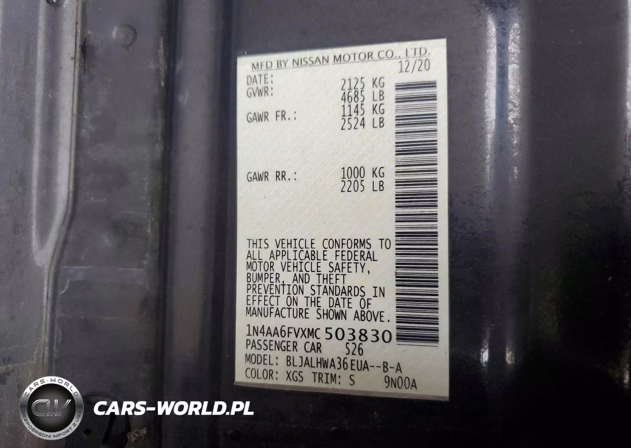2021 Nissan Maxima Platinum VIN:1N4AA6FVXMC503830 - 13