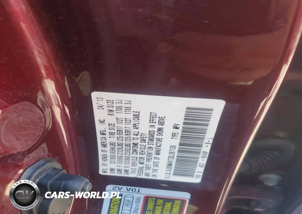 2013 Honda Cr-V Ex-L VIN:5J6RM4H73DL067159 - 14