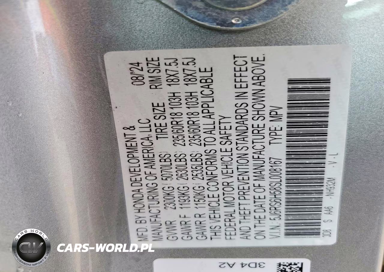 2025 Honda Cr-V Sport VIN:5J6RS6H58SL008167 - 13
