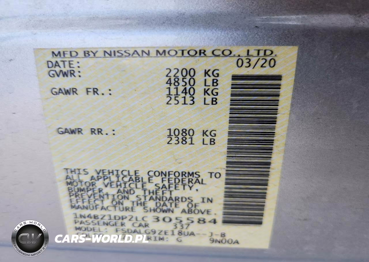 2020 Nissan Leaf Sl Plus VIN:1N4BZ1DP2LC305584 - 12
