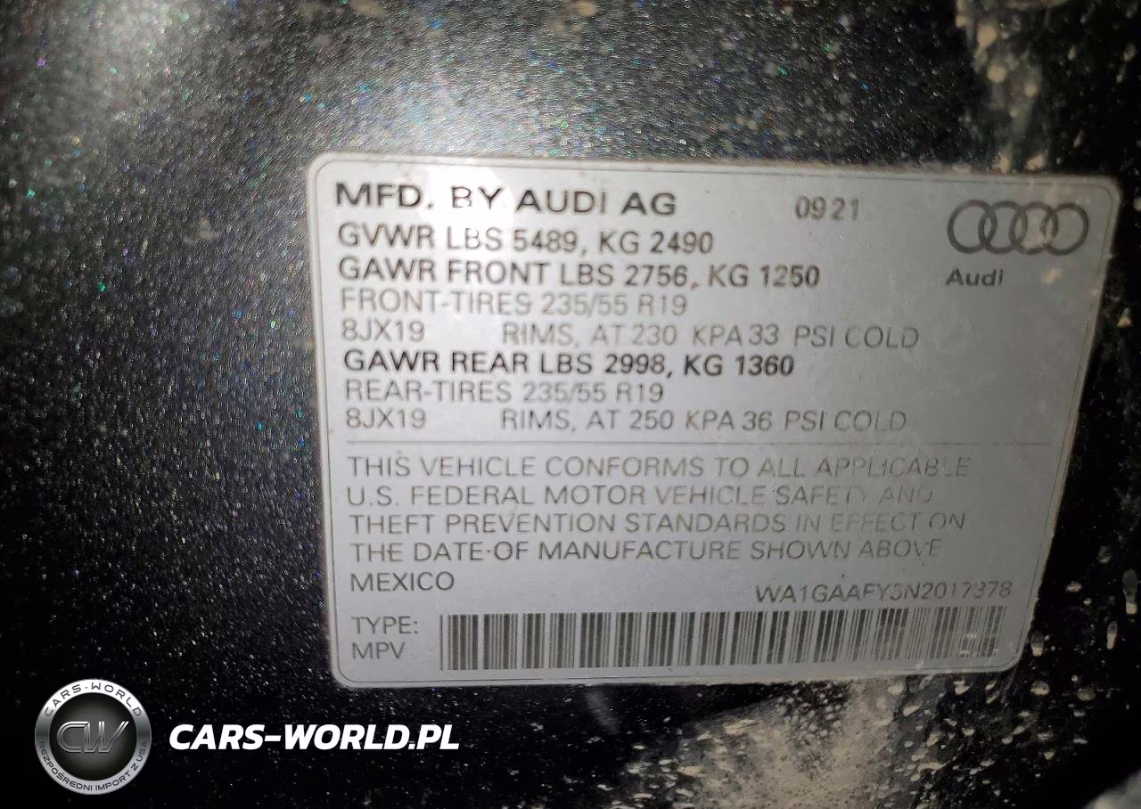 2022 Audi Q5 Premium 45 VIN:WA1GAAFY5N2017378 - 13