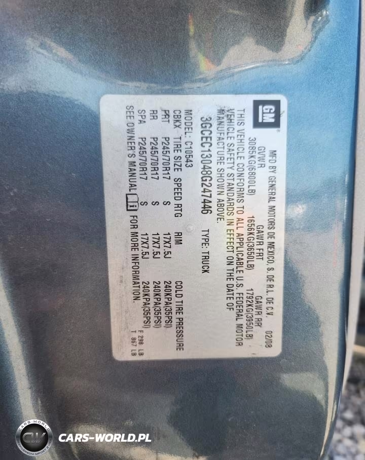 2008 Chevrolet Silverado C1500 VIN:3GCEC13048G247446 - 12