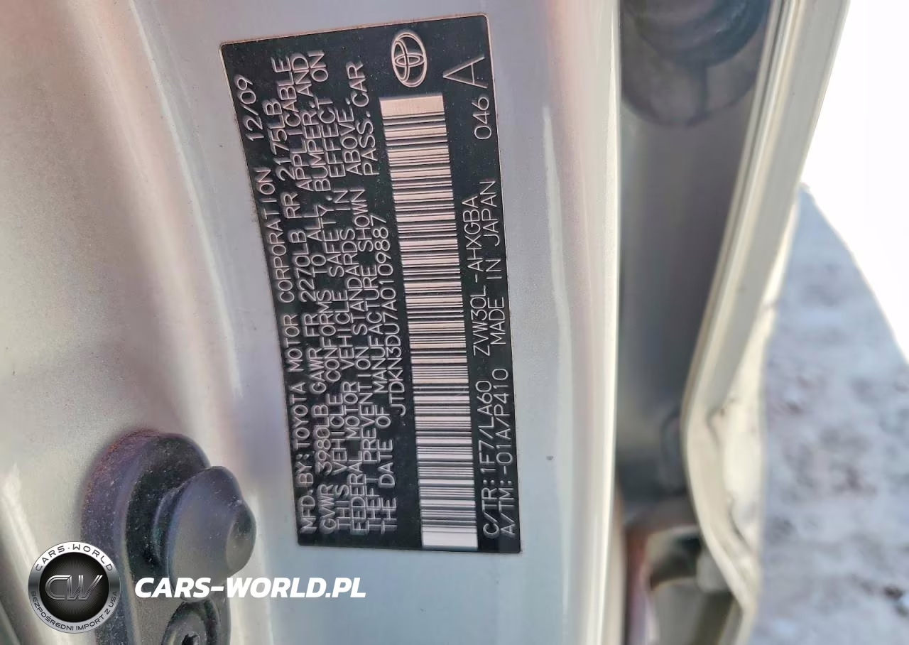 2010 Toyota Prius Iv VIN:JTDKN3DU7A0109887 - 12