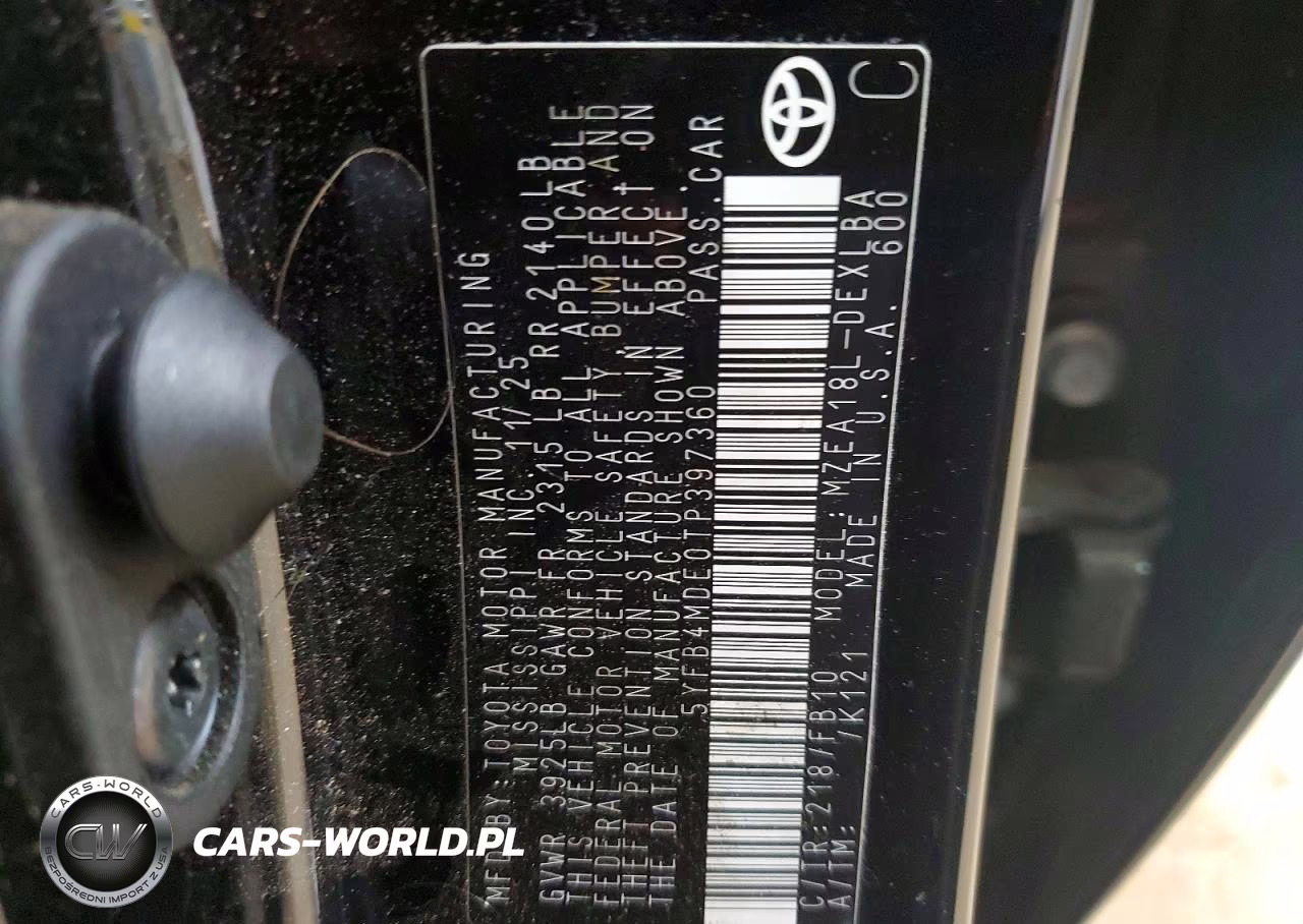 2026 Toyota Corolla Le VIN:5YFB4MDE0TP397360 - 12