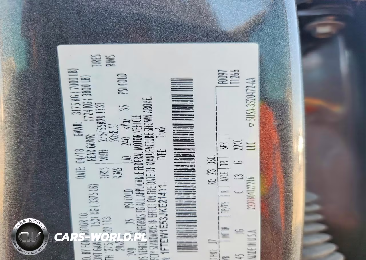 2018 Ford F150 Supercrew VIN:1FTEW1E53JKE21411 - 12