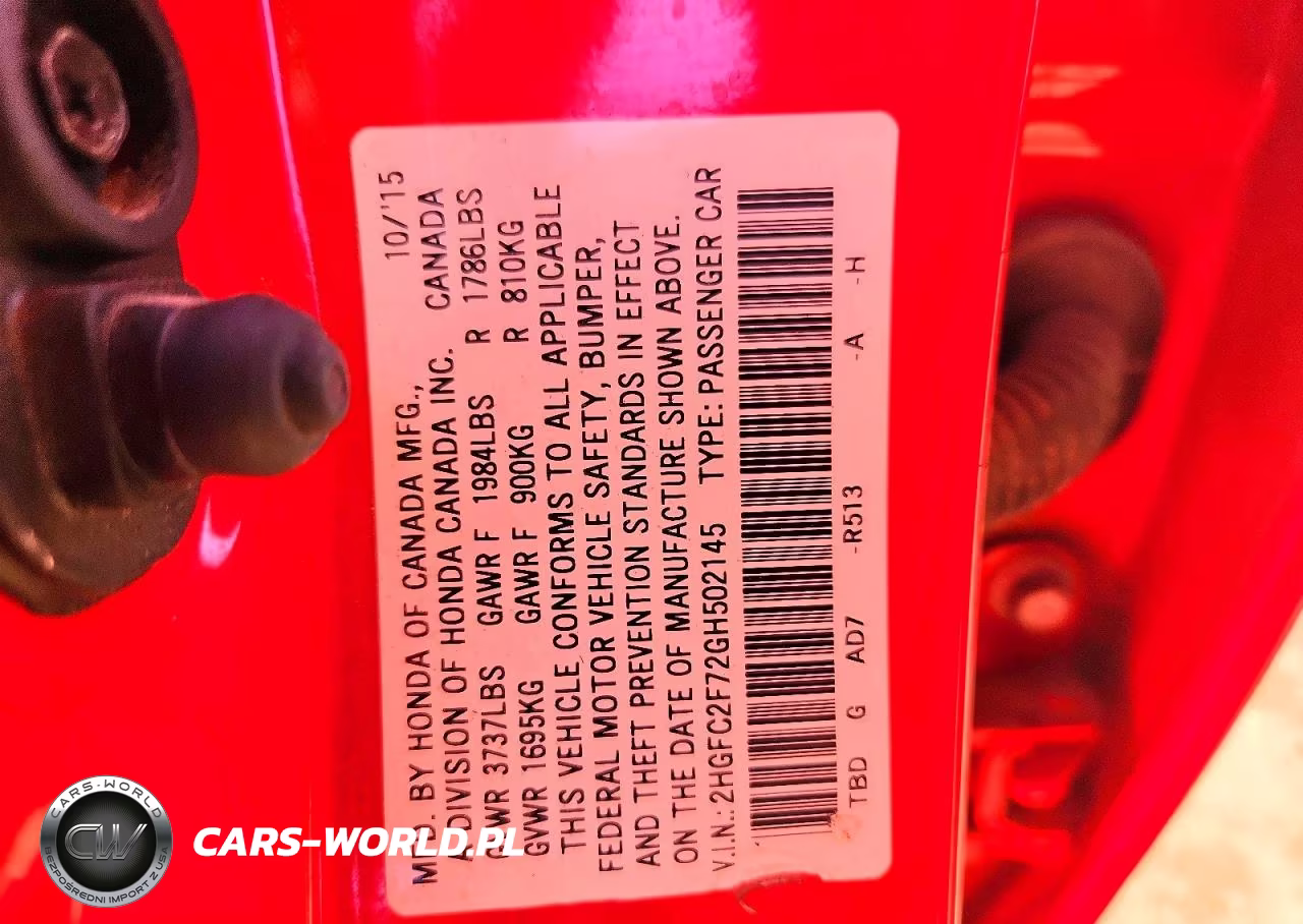 2016 Honda Civic Ex VIN:2HGFC2F72GH502145 - 12