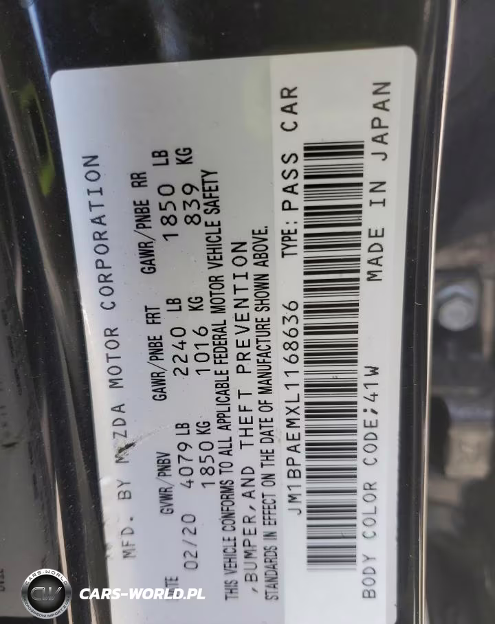 2020 Mazda 3 Premium VIN:JM1BPAEMXL1168636 - 12