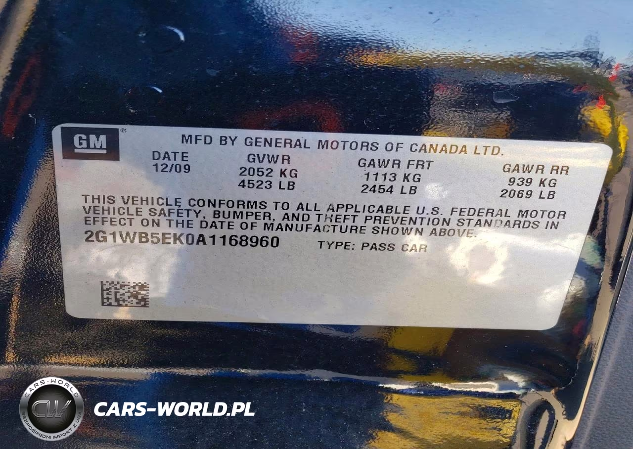 2010 Chevrolet Impala Lt VIN:2G1WB5EK0A1168960 - 12