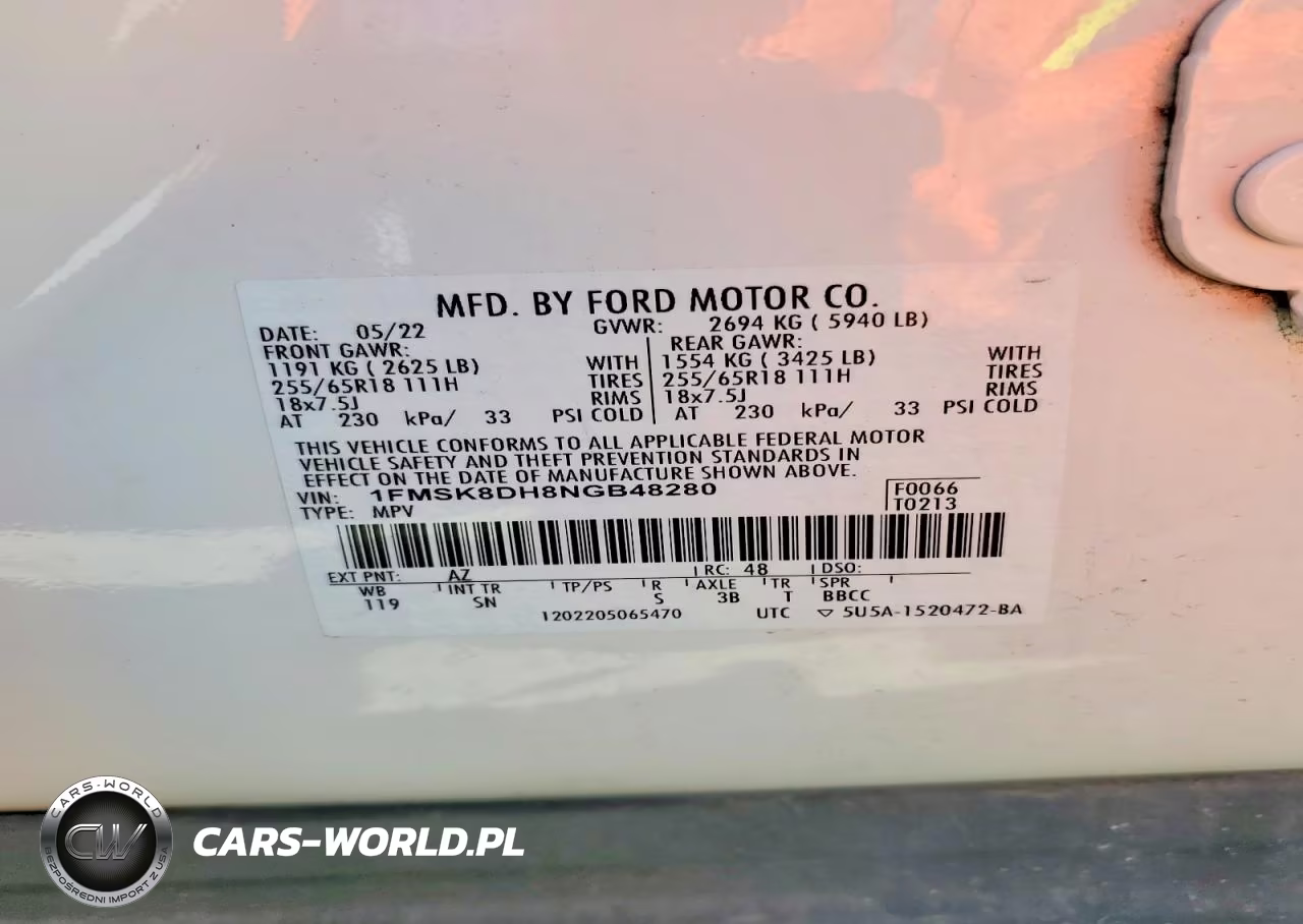 2022 Ford Explorer Xlt VIN:1FMSK8DH8NGB48280 - 13
